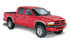 Bushwacker 51905-02 - 97-04 Dodge Dakota Fleetside Extend-A-Fender Style Flares 4pc - Black