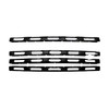Coast To Coast CCIGI168BLK - Four Piece Set, Gloss Black Finish, Utilizes Both Clips and Tape for Retention