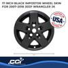Coast To Coast IWCIMP340BLK - Wheel Cover 17 Inch 5 Spoke Gloss Black Set Of 4