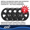 Coast To Coast IWCIMP373BLK - Wheel Cover 17 Inch 5 Spoke Gloss Black Set Of 4