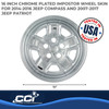 Coast To Coast IWCIMP78X - Wheel Cover 16 Inch 5 Indented Spoke Chrome Set Of 4