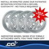Coast To Coast IWCIMP78X - Wheel Cover 16 Inch 5 Indented Spoke Chrome Set Of 4