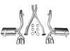 Corsa Performance 14114 - 2.5 Inch Cat-Back Plus X-Pipe Xtreme Exhaust Dual Rear Exit 3.5 Inch Polished Tips 97-04 Chevy Corvette C5 Plus Z06 5.7L V8 Stainless Steel  Performance