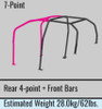 Cusco 666 290 L20 - 4 Passenger 7P Through Dash Roll Cage GDA Impreza Safety21 (S/O / No Cancel)
