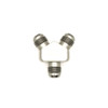 Deatschwerks 6-02-0707 - 10AN Male Flare + 10AN Male Flare To 10AN Male Flare Y-Block Fitting