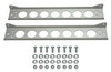 Derale 50023 - Single Stacked Plate Brushed Aluminum Brackets With Mounting Hardware
