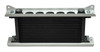 Derale 50023 - Single Stacked Plate Brushed Aluminum Brackets With Mounting Hardware