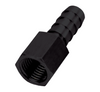 Derale 98104 - Straight Hose Barb Fitting, 1/4" NPT Female x 3/8" Barb, Each