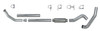 Diamond Eye K5216A - Turbo Back Exhaust 94-02 Dodge RAM 2500/3500 5 Inch Single In/Dual Out Pass With Muffler Aluminized