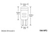 Diode Dynamics DD0023S - 194 LED Bulb HP3 LED Red Single