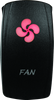 DragonFire Racing 521382 - Lighted Switch Fan On/Off Red