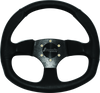 DragonFire Racing 520969 - Steering Wheels - D-Shaped- Vinyl- Black- 0in offset