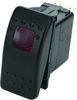 DragonFire Racing 520982 - Lighted Switch On/Off Rocker Switch Red Lite