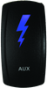 DragonFire Racing 522628 - Lighted Switch Aux On/Off Blue Led