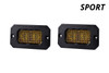 Diode Dynamics DD6425P - Stage Series 2 Inch LED Pod, Sport Yellow Fog Flush ABL Pair