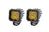 Diode Dynamics DD6443P - Stage Series C1 LED Pod Sport Yellow Wide Standard ABL Pair