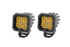 Diode Dynamics DD6463P - Stage Series C1 LED Pod Pro Yellow Flood Standard ABL Pair