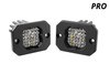 Diode Dynamics DD6476P - Stage Series C1 LED Pod Pro White Flood Flush RBL Pair