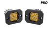 Diode Dynamics DD6478P - Stage Series C1 LED Pod Pro Yellow Flood Flush ABL Pair