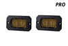 Diode Dynamics DD6735P - Stage Series 2in LED Pod Pro Yellow Combo Flush ABL Pair