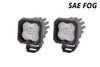 Diode Dynamics DD6847P - Stage Series C1 LED Pod White SAE Fog Standard ABL Pair