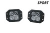 Diode Dynamics DD6917P - SS3 Sport RBL White Flood Flush Pair