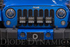 Diode Dynamics DD7229 - Jeep JK SS5 4-Pod CrossLink Grille Lightbar Kit Sport White Combo