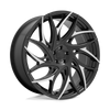 Dub S259240090+15 - S259 G.O.A.T. 24X10 Gloss Black With Machined Spokes