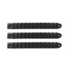 DV8 Offroad D-JP-190028-BK-3 - 2007-18 Jeep JK Black Rail Style Door Handle Inserts set of 3