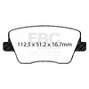 EBC DP42344R - 2019+ Hyundai Veloster N (2nd Gen) 2.0L Turbo Yellowstuff Rear Brake Pads