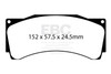 EBC DP8080.18SR21 - Racing Alcon CAR89 SR-21 Sintered Race Brake Pads