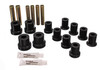 Energy Suspension 3.2112G - 73-87 GM Denali XL/SUburban/Yukon XL 4WD Black Front Leaf Spring Bushing Set