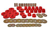 Energy Suspension 3.4110R - 67-95 K5 Blazer /  67-70 Denali XL/Suburban/Yukon XL 4WD Red Body (Cab) Mount Set
