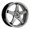 Enkei 446-770-5238HB - EV5 17x7 5x105/110 38mm Offset 72.6 Bolt Diameter Hyper Black w/ Machined Lip Wheel