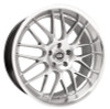 Enkei 469-875-8042HS - Lusso 18x7.5 42mm Offset 5x100 Bolt Pattern 72.6 Bore Hyper Silver w/ Machined Lip Wheel