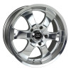 Enkei 482-780-8335MF - M6 Universal Truck & SUV 17x8 35mm Offset 6x139.7 Bolt Pattern 78mm Bore Mirror Finish Wheel