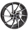 Enkei 500-670-8042GMM - PW10 16x7 5x100 42mm Offset 72.6mm Bore Gunmetal Wheel w/ Machined Spokes Wheel