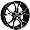 Enkei 517-980-6545BKM - Vulcan 19X8.0 45mm Offset 5x114.3 Bolt 72.6mm Bore Black Machined Wheel