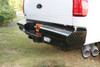 Fab Fours FS08-T1350-1 - Black Steel Ranch Rear Bumper