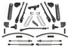 Fabtech K2298DL - 17-21 Ford F250/F350 4WD Diesel 8in 4Link Sys w/Coils & Dl Resi Shks