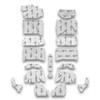 Flatline Barriers TABF2024 - 1982-92 GM F-Body Floor Insulation Kit