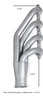 Flowtech 31536FLT - LS Turbo Headers-Ceramic Coated