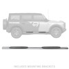 Go Rhino 104412973PS - 2021+ Ford Bronco (Excludes Sport Models) 4in 1000 Series Complete Kit w/Sidestep + Brkts