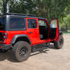Go Rhino 20450674PC - RealTruck 18-24 Jeep Wrangler 4dr VoltStep Electric Running Board Kit (Drilling Req.) - Tex. Blk