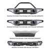 Go Rhino 332120T - 21-24 Ford Bronco (Excl. Sport) Rockline Front Bumper Lower Skid Plate