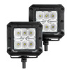 Go Rhino 55642LT -  RC2 LR Bull Bar with Mounting Brackets & Two 3" Cube Lights - Textured Black