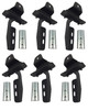 Go Rhino 6845065 - 18-20 Jeep Wrangler JLU Brackets for OE Xtreme Cab Length SideSteps