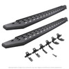 Go Rhino 69443580PC - 2022 Toyota Tundra DC 4dr RB20 Running Boards Kit w/RB20 Running Board + Brkts - Tex. Blk