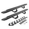 Go Rhino 6960588020PC -  RB30 Running Boards with Mounting Brackets & 2 Pairs of Drops Steps Kit - Textured Black