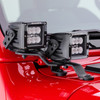 Go Rhino 730231T - 18-20 Jeep Wrangler JL/JLU/Gladiator JT Light Mount - Two 3in Cubes Offset